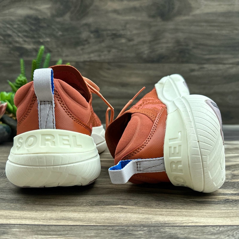 NIB Sorel Explorer 8 39 Blitz Stride Lace Sneaker Warp Red Burnt Orange - Picture 7 of 10